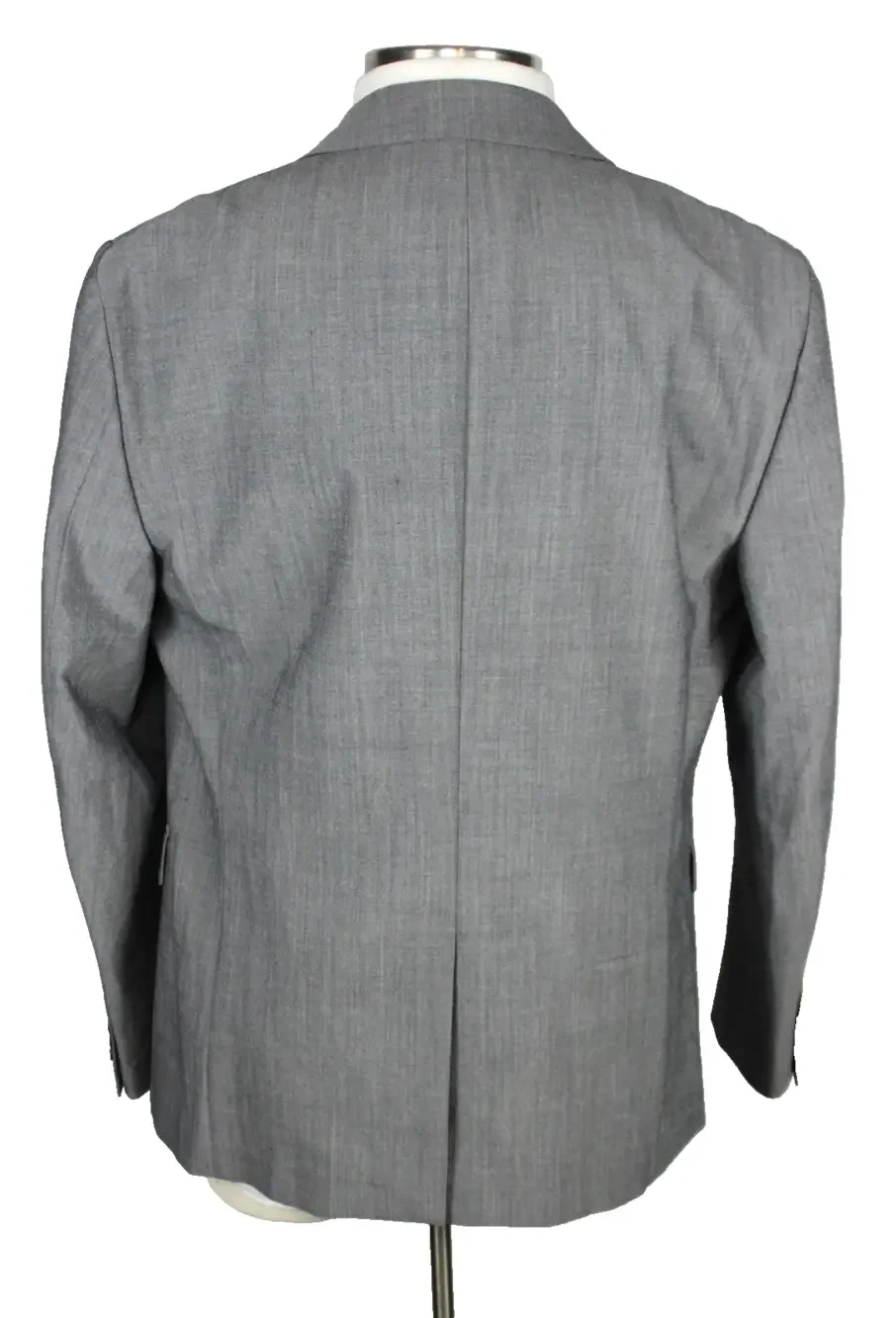 Theory Clinton Seersucker Blazer 44 R Mens Slim Fit Grey Wool Sport Coat